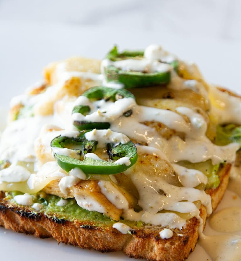 toast with jalapeño